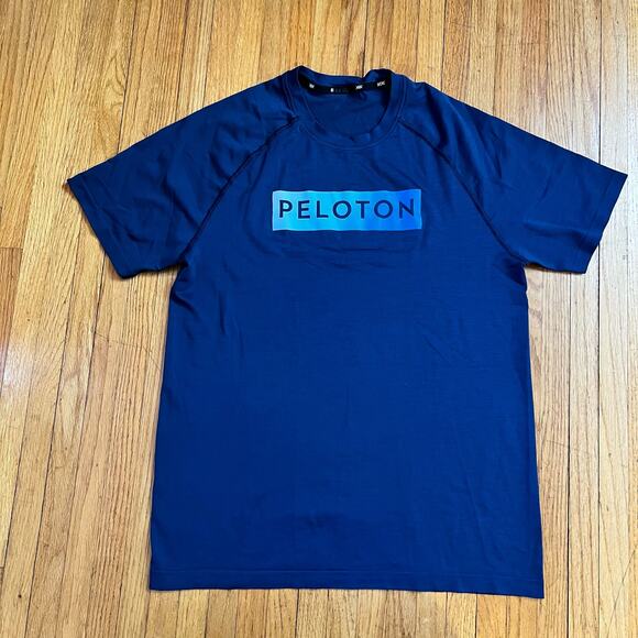 Rhone Shirt Mens Large ? Peloton Performance Blue Tshirt - Picture 1 of 8